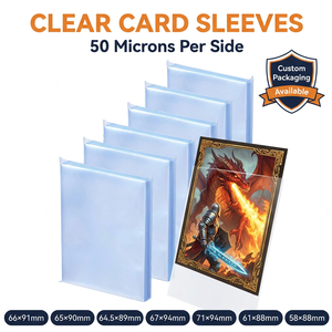 Protège-cartes transparents en PP de qualité supérieure 50 microns pour cartes MTG, Baseball, TCG - Vente en gros - Product Image 1