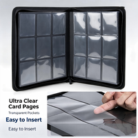 Album de cartes TCG en gros, livre de rangement pour cartes à collectionner à 9 pochettes pour collectionneurs