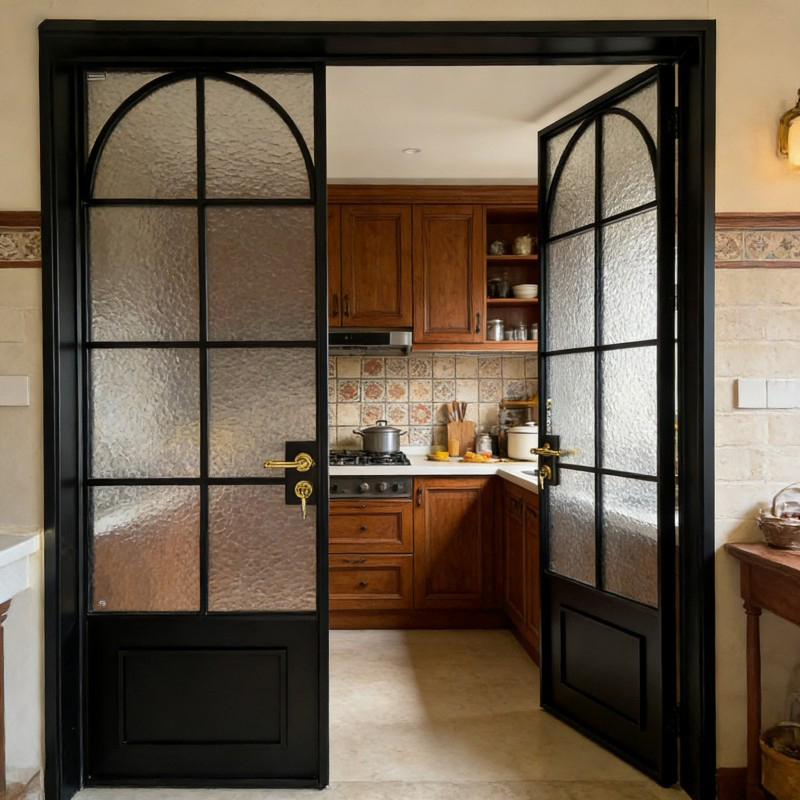 Contemporary Minimalist Aluminum Glass Door with