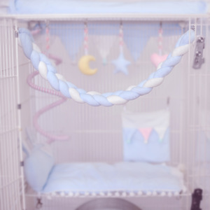 Support pour cage à oiseaux corde d'escalade jouets accessoires exercice hamac balançoire <span class=keywords><strong>furet</strong></span> jouets - Product Image 6