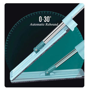 Serpillère mains libres en acier inoxydable à tête pivotante avec essoreuse intégrée, conception durable, taux de déshydratation élevé, absorption rapide pour usage domestique et professionnel - Product Image 2