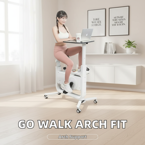 Vélo d'exercice pliable et réglable avec table intégrée, haute qualité, pour usage domestique ou <span class=keywords><strong>bureau</strong></span> - Product Image 3