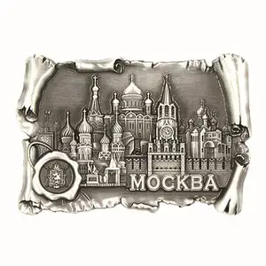 Promotionele Schattige Anime 3d Metalen Koelkast Magneet Souvenirrs Stad Custom Koelkast Magneet Zacht Email Koelkast Magneet Met Logo