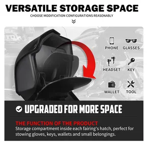 Cubierta de carenado para motocicleta, alerón inferior extendido, negro brillante, para Harley Touring CVO Street Road Glide 2023 en adelante, FLHX FLTRX - Product Image 4