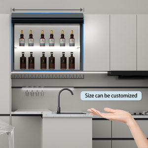 Persianas enrollables inteligentes de vidrio sin armario para gabinetes de cocina Tszh-a (vidrio) con control remoto, de fácil elevación - Product Image 5