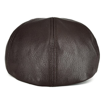 Béret en cuir Vintage pour homme et femme, chapeau plat, Vintage, Gatsby newboy, casquette Lvy de conduite