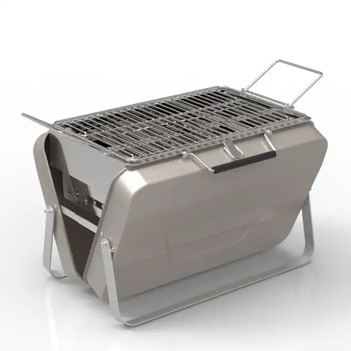 BRIEFCASE BARBECUE - PORTABLE CHARCOAL GRILL