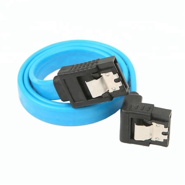 Straight Right Angle 6Gbps SATA 3.0 Cable 6GBs SATA III SATA 3 Cable Flat Data Cord Super Speed for HDD SSD