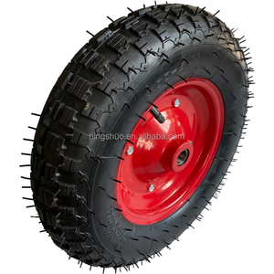 Vente en gros 16x4.00-8 camion à main 3.50/4.00/3.00-6/pneu de brouette chariot pneumatique <span class=keywords><strong>gonflable</strong></span> en caoutchouc de 16 pouces roues de chariot - Product Image 1