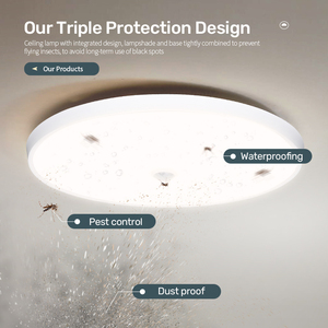 Cảm biến chuyển động ba bằng chứng dẫn ánh sáng trần 18W 24W, IP45 siêu sáng cho chiếu sáng trong nhà ngoài trời - Product Image 4