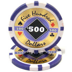 Fichas de póquer de 14 gramos de diamante negro de alta calidad con bandeja para juegos - Product Image 3