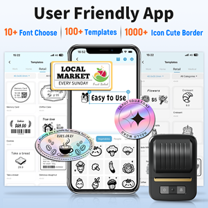 Imprimante thermique portable Jiuyin N20 Mini pour étiquettes d'archives, 203 dpi, batterie 2000 mAh, durée de vie de la tête d'impression de 50 km - Product Image 3