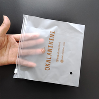 T-shirt imprimé emballage de vêtement sac Ziplock emballage en plastique givré pour vêtements pour chaussettes et chaussures