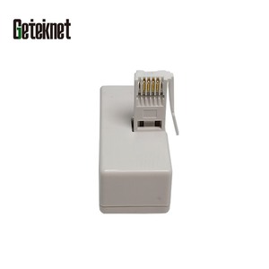 Conector Telefónico GETEKnet Tipo 6PP4C 1 a 2 Hembra, Color Blanco, Tipo UK, con LED, para <span class=keywords><strong>ADSL</strong></span> (EN STOCK) - Product Image 2