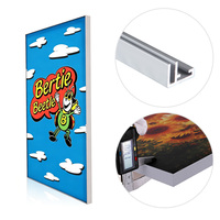 Bingkai Poster Aluminium 17mm, Bingkai Light Box Kain untuk Iklan, Tanpa Lampu, untuk Toko Kecantikan, Produksi China