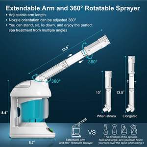 Vaporizador portátil profesional <span class=keywords><strong>de</strong></span> alta frecuencia Spa <span class=keywords><strong>ozono</strong></span> cara nariz vaporizador hogar belleza Nano caliente iónico vaporizador Facial - Product Image 3