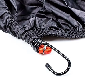 Lève-soleil 68109 #   <span class=keywords><strong>Housse</strong></span> <span class=keywords><strong>de</strong></span> <span class=keywords><strong>protection</strong></span> pliable pour vélo en nylon Oxford 210D noir imperméable 180x90cm avec poche antidérapante personnalisable pour extérieur - Product Image 6