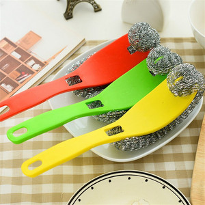 แปรงล้างจานขนเหล็กด้ามยาว, แปรงขัดคราบไขมัน, แปรงขัดหม้อ, แปรงทำความสะอาด, แปรงแขวนได้, แปรงขัดหม้อ, ดอลลาร์ - Product Image 2