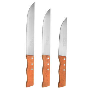 Cuchillo con mango de madera de acero inoxidable, cuchillo de carnicero de cocina, rebanador de carne, frutas, verduras, Festival musulmán, cuchillo Ruzi Eid Al Fitr - Product Image 4