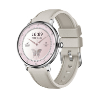 Montre connectée AK107 la plus récente 2026, directement de l'usine, écran HD 1,19 pouces, appels Bluetooth, IPX8, fréquence cardiaque, SpO2, multisports, suivi du sommeil, commande vocale IA, pour femmes, bracelet silicone