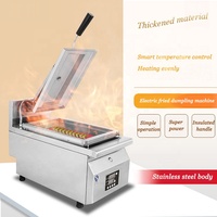 Machine à frire automatique Gyoza Bun Fried Griddle Cooker Grill Equipment Dumpling Fryer Machine