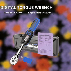 Clé dynamométrique numérique avec écran LCD, alerte sonore et visuelle, 1/4, 3/8, 1/2 pouce, à simple extrémité, métrique et impériale, à cliquet - Product Image 2
