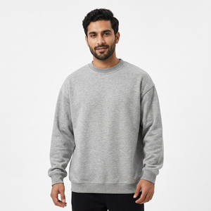 Sudadera unisex de algodón con cuello redondo - Sudadera informal, suave y transpirable, básica, mezcla de algodón - Product Image 1