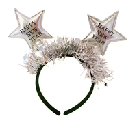 2025 Silvester Party liefert Party dekorationen Glitter Penta cle Frohes Neues Jahr Stirnbänder für Kinder und Erwachsene