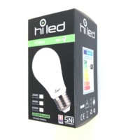 Fournisseur numérique noir mat, emballage personnalisé en Carton de qualité supérieure pour ampoule LED