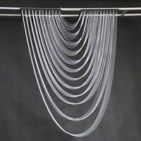 Rideau de perles acryliques en cristal pour mariage, rideau de plafond à ondes multicouches, décoration de fond de scène, rideau de plafond à ondes d'eau