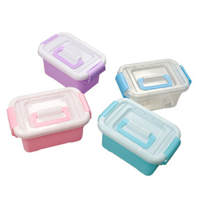 Plastic Storage <b>Bins</b> <b>Rectangle</b> Covered Small Square Box Series For Toys Organizer Desktop Organizers - Product Image 5