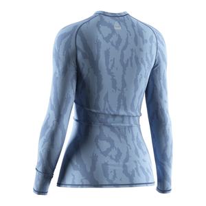 Conjunto Deportivo para Mujer, Camiseta de Compresión Azul y Pantalones Cortos 2 en 1, Transpirable, para Gimnasio, Ejercicio y Entrenamiento - Product Image 4