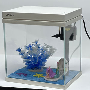 Vente en gros <span class=keywords><strong>Mini</strong></span> <span class=keywords><strong>Aquarium</strong></span> en verre transparent ultra blanc <span class=keywords><strong>Aquarium</strong></span> FishHOME Aquascaping Fish Tank - Product Image 2