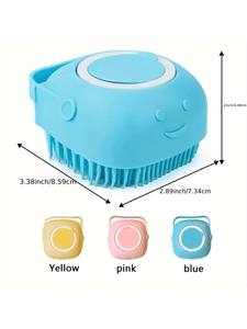 Cepillo de Baño para Mascotas 2 en 1 GS GR, a Prueba de Fugas, de Silicona Suave, Simple, Ecológico y Moderno, para Perros y Gatos, para el Aseo y la Ducha - Product Image 5
