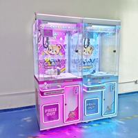 Machine à griffes d'arcade de taille moyenne, machine de jeu attrape-cadeaux colorée pour divertissement intérieur