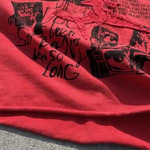 T-shirt à manches courtes en patchwork brodé de style designer, T-shirt ample et court de haute qualité, imprimé graphique surdimensionné, T-shirt pour hommes - Product Image 5