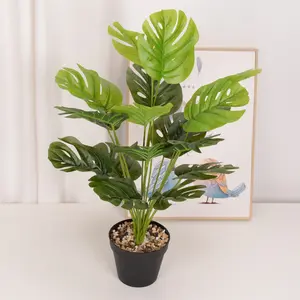 Artificial Monstera Plant With Potted Real Looking Vivid Artificial Turtle Tree For Home Events Decor