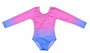 Girls Children Rainbow Star Print for Long Sleeve Leotard <b>Dancewear</b> for <b>Training</b> - Product Image 5