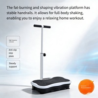 Mini plateforme vibrante verticale pour la maison, appareil de fitness pour affiner la silhouette avec poignées