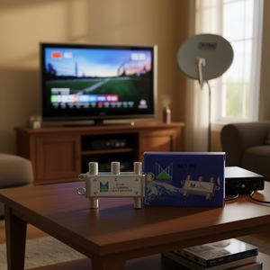 Divisor de Señal de TV Satelital Alcad de 4 Vías, 5-2300MHz - Product Image 3