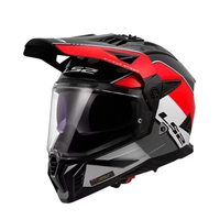 Casque de moto tout-terrain léger LS2 MX702-3 populaire à double visière, casque de course respirant et protecteur toutes saisons