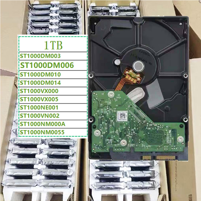 ST1000DM006 1TB 3.5" SATA3 7200RPM Speed64MB Cache Desktop HDD Stable Silent Design Suitable for  Monitor Gaming Office Storage