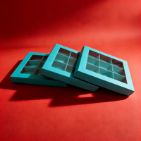 Individuelle Logo-Schokoladengeschenkbox mit Klarsichtfenster für Weihnachts- und Hochzeitsverpackungen