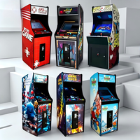 Borne d'arcade de combat à monnayeur pour 2 joueurs, armoire vidéo verticale en métal, version anglaise avec double joystick pour centre de jeux