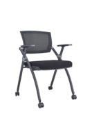 Chaise de bureau pliable moderne Eagleseating – Confortable, dossier en maille, assise en tissu mousse, empilable pour réunions – Vente en gros