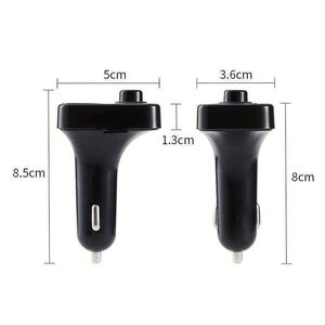 In-car X3 Wireless FM Transmitter Large Screen LED Display 3.1A Fast Charging TF U Disk Car <b>Mp3</b> <b>Player</b> Handsfree Kit - Product Image 3