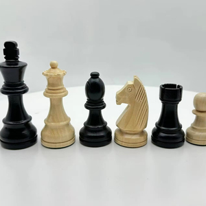 Chất Lượng Cao Nhà Sản Xuất Bán Hàng Trực Tiếp 3.75-Inch Đức Phong Cách Rắn Gỗ Cờ Mảnh Trong Màu Đen - Product Image 1