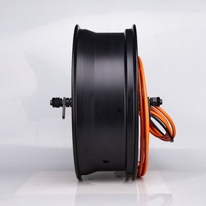 Motor de cubo BLDC para motocicleta, precio de fábrica, para neumático de 17 pulgadas y 6.0 de ancho, motor de cubo con llanta desnuda para neumático de 17 pulgadas y 6.0 de ancho - Product Image 1