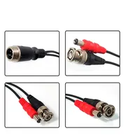 Kabel Adaptor Konektor AV Kamera CCTV Kelas Penerbangan M12 4Pin Female ke Aviation Grade HYF BNC