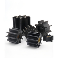 Hélice de pompe à eau de refroidissement marine, pales en caoutchouc flexibles noires, 10 pales, haute performance, pour moteurs de générateurs, personnalisable OEM